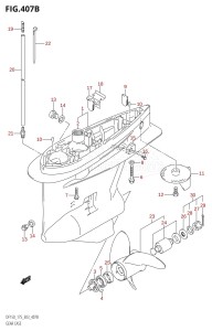 DF175T From 17502F-010001 (E03)  2010 drawing GEAR CASE (DF150Z,DF175Z)