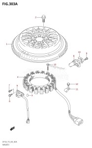 DF150 From 15001F-780001 (E03)  2007 drawing MAGNETO