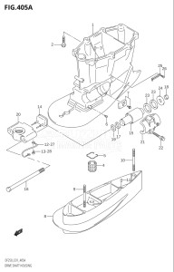 25001Z-980001 (2009) 250hp E01 E40-Gen. Export 1 - Costa Rica (DF250ZK9) DF250Z drawing DRIVE SHAFT HOUSING (X-TRANSOM,XX-TRANSOM)