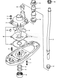 DT40 From 04003-351001 ()  1993 drawing WATER PUMP