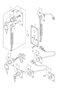 Outboard DF 70 drawing Switch (1998-2004)