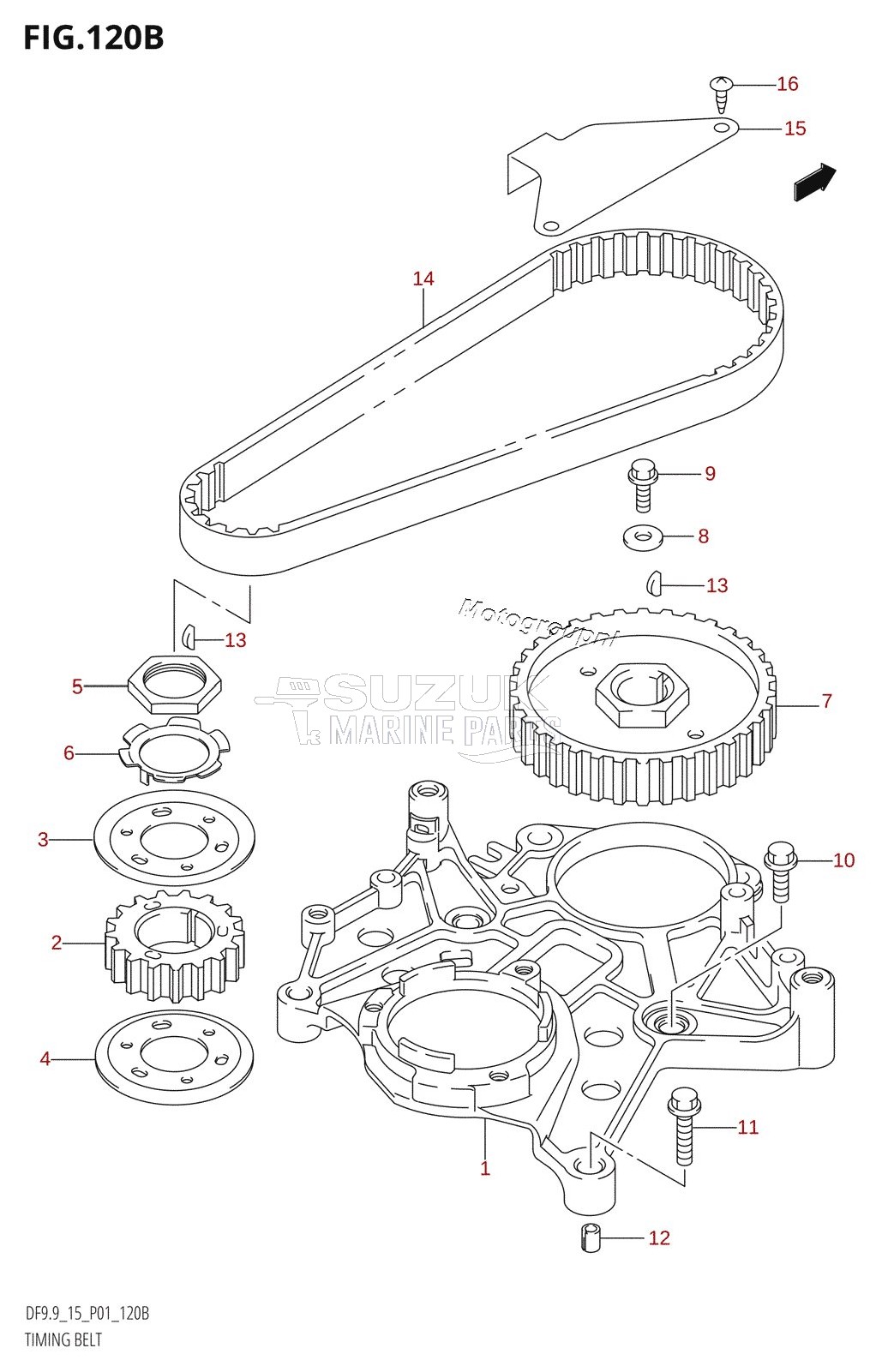 TIMING BELT (K5,K6,K7,K8,K9,K10,011)