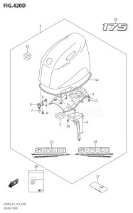 DF150AZ From 15003Z-040001 (E01 E03 E40)  2020 drawing ENGINE COVER ((DF175AT,DF175AZ):(021,022))