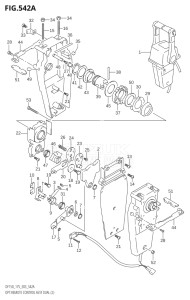 15001F-680001 (2006) 150hp E03-USA (DF150TK6) DF150 drawing OPT:REMOTE CONTROL ASSY DUAL (2)