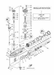 F150AETL drawing PROPELLER-HOUSING-AND-TRANSMISSION-1