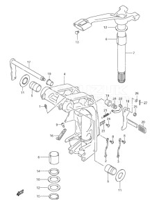 Outboard DF 90 drawing Swivel Bracket