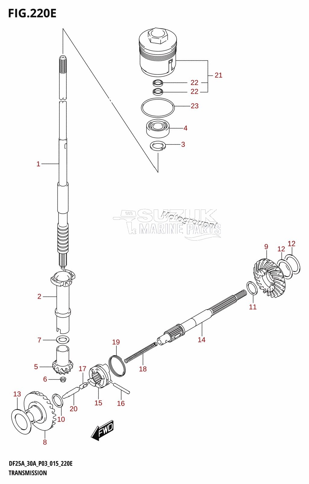 TRANSMISSION (DF25AQ:P03)