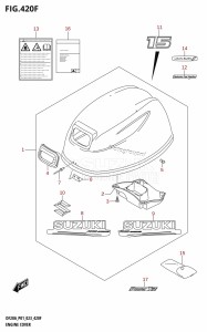 DF20A From 02002F-040001 (P03 E03)  2020 drawing ENGINE COVER ((DF15A,DF15AR,DF15AT):020)