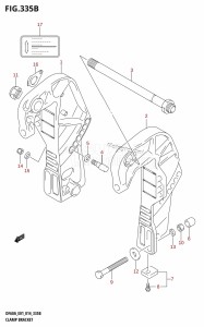 DF40A From 04004F-410001 (E34-Italy)  2014 drawing CLAMP BRACKET (DF40AQH:E01)