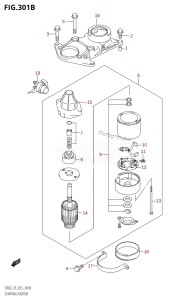 DF70 From 07001F-971001 (E03)  1999 drawing STARTING MOTOR (K1,K2,K3,K4,K5,K6,K7,K8,K9)