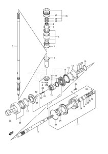 Outboard DF 175 drawing Transmission (C/R)