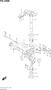 03003F-240001 (2022) 30hp P03-U.S.A (DF30AT    DF30ATH) DF30A drawing SWIVEL BRACKET (DF25AT,DF30AT)