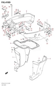 DF225Z From 22503Z-310001 (E01 E40)  2013 drawing SIDE COVER (DF200Z:E40:X-TRANSOM)