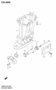 DF40A From 04003F-310001 (E01)  2013 drawing DRIVE SHAFT HOUSING (DF50A:E01)