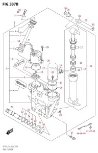 DF225Z From 22503Z-910001 (E01 E40)  2019 drawing TRIM CYLINDER (X-TRANSOM,XX-TRANSOM)