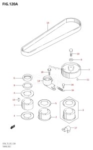 DF60 From 06001F-780001 (E03)  2007 drawing TIMING BELT