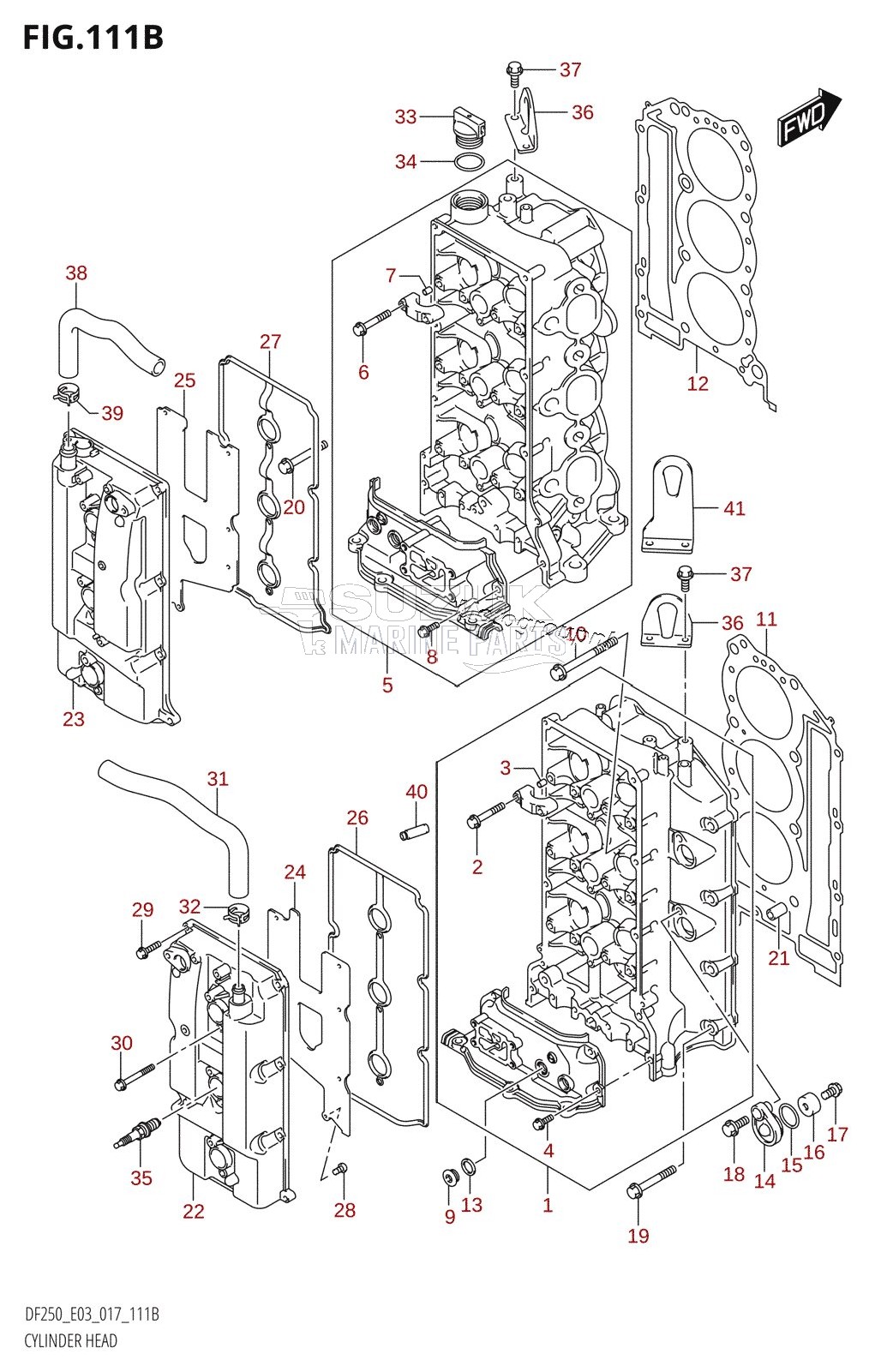 CYLINDER HEAD (DF200Z:E03)