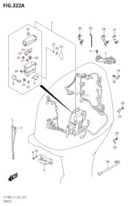 DF115BG From 11505F-240001 (E40)  2022 drawing HARNESS ((DF115BG,DF115BZG):021)