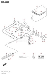 DF25A From 02504F-140001 (P01)  2021 drawing TILLER HANDLE (DF25ATH,DF30A,DF30ATH)