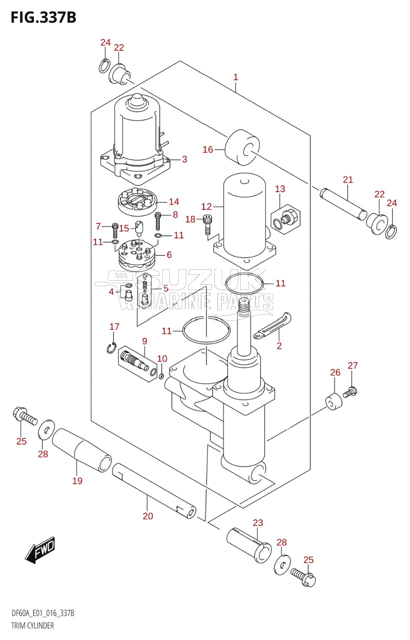 TRIM CYLINDER (DF40ATH:E01)