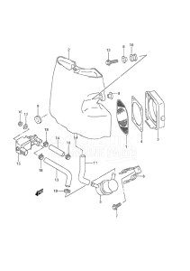 Outboard DF 50 drawing Silencer