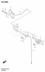 DF9.9B From 00995F-510001 (P03)  2015 drawing CLUTCH ROD (DF20ATH:P03)