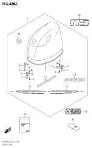 DF115BG From 11505F-240001 (E40)  2022 drawing ENGINE COVER (DF115BG,DF115BZG)