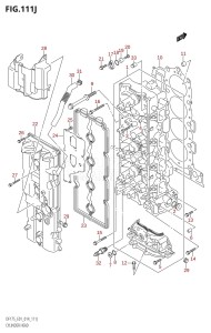 DF150ZG From 15002Z-410001 (E40)  2014 drawing CYLINDER HEAD (DF175T:E01)