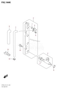 DF70A From 07003F-510001 (E03)  2015 drawing FUEL INJECTOR (DF90ATH:E40)