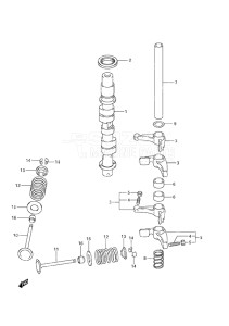 Outboard DF 9.9A drawing Camshaft Non-Remote Control