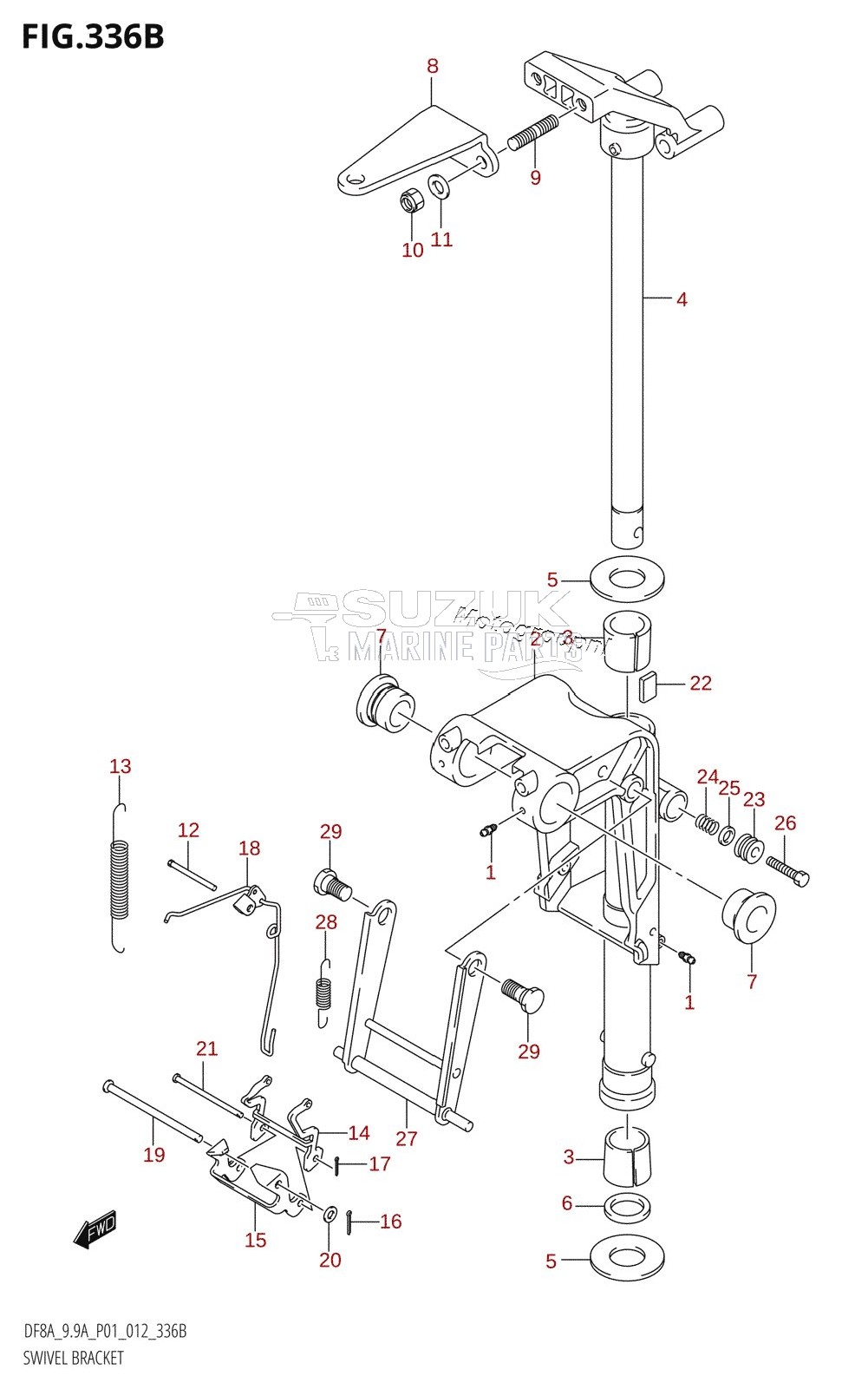 SWIVEL BRACKET (DF8AR:P01)