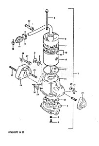 DT55 From 05501-705120 ()  1987 drawing POWER UNIT