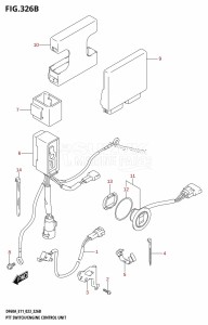 DF60A From 06003F-340001 (E11 E40)  2023 drawing PTT SWITCH /​ ENGINE CONTROL UNIT ((DF40A,DF40ATH,DF40AST,DF50A,DF50ATH,DF60A,DF60ATH,DF50AVT,DF60AVT,DF40ASVT,DF60AVTH):023)