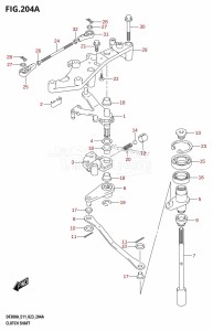 DF300A From 30002P-240001 (E40)  2022 drawing CLUTCH SHAFT