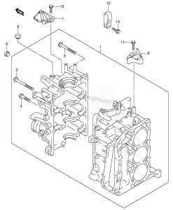 DF30 From 03001F-680001 ()  2006 drawing CYLINDER BLOCK