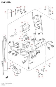 DF150 From 15002F-310001 (E01 E40)  2013 drawing HARNESS (DF150Z:E40)