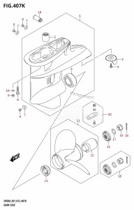 DF40A From 04003F-210001 (E01)  2012 drawing GEAR CASE (DF60ATH:E01)