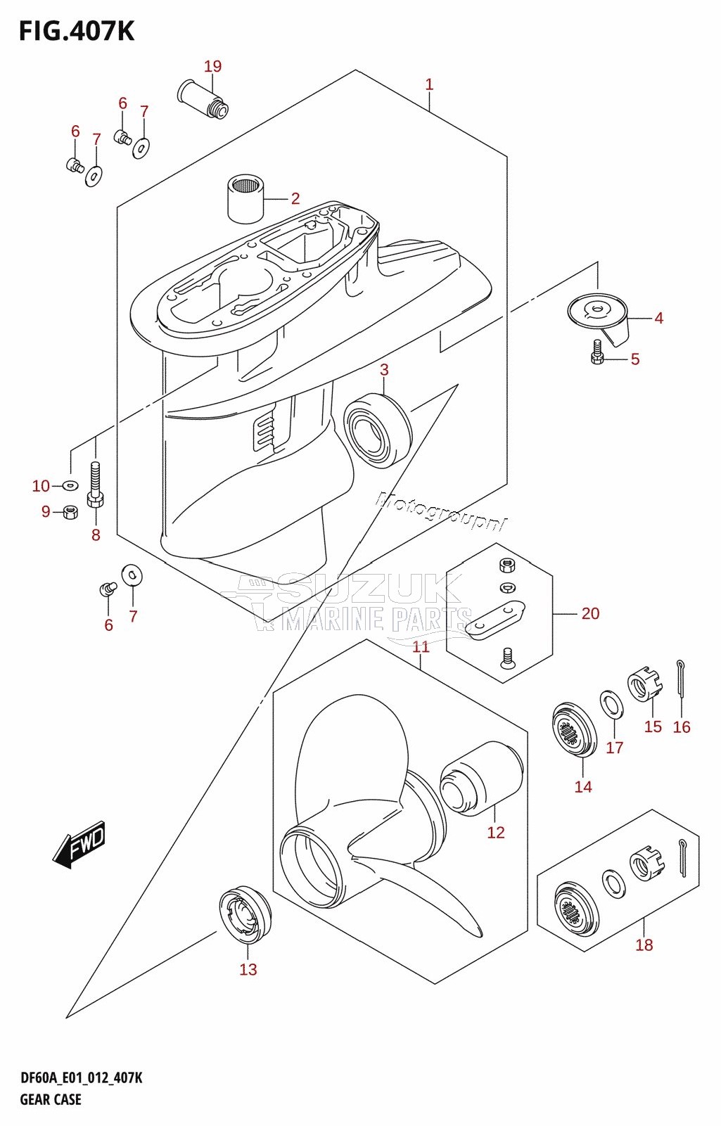 GEAR CASE (DF60ATH:E01)