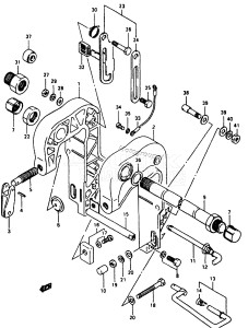 DT40 From 04003-751001 ()  1997 drawing CLAMP BRACKET (DT40C,40TC)(*)