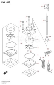 DF40A From 04004F-040001 (E34-Italy)  2020 drawing WATER PUMP (DF60ATH:E01)