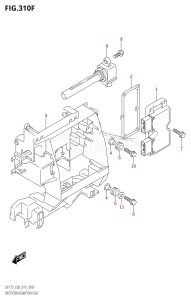 DF175ZG From 17502Z-510001 (E03)  2015 drawing RECTIFIER /​ IGNITION COIL (DF175TG:E03)