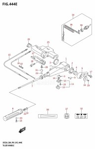 DF30A From 03003F-510001 (P01 P40)  2015 drawing TILLER HANDLE (DF30AQ:P01)