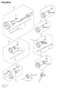 DF250 From 25001F-510001 (E01 E40)  2005 drawing OPT:METER (K4,K5,K6,K7)