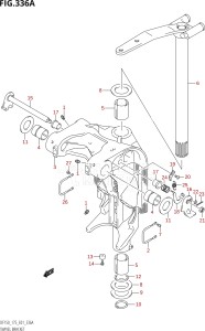 15002F-110001 (2011) 150hp E01 E40-Gen. Export 1 - Costa Rica (DF150T  DF150WT) DF150 drawing SWIVEL BRACKET