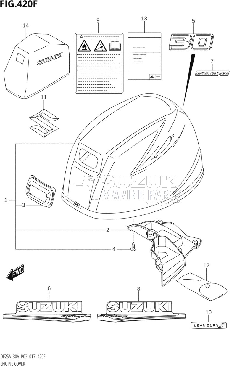 ENGINE COVER (DF30AT:P03)