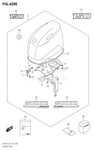 DF200A From 20003F-910001 (E01 E40)  2019 drawing ENGINE COVER (DF150AT:E01,DF150AZ:E01)