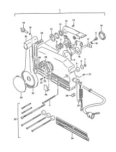 Outboard DT 5 drawing Remote Control