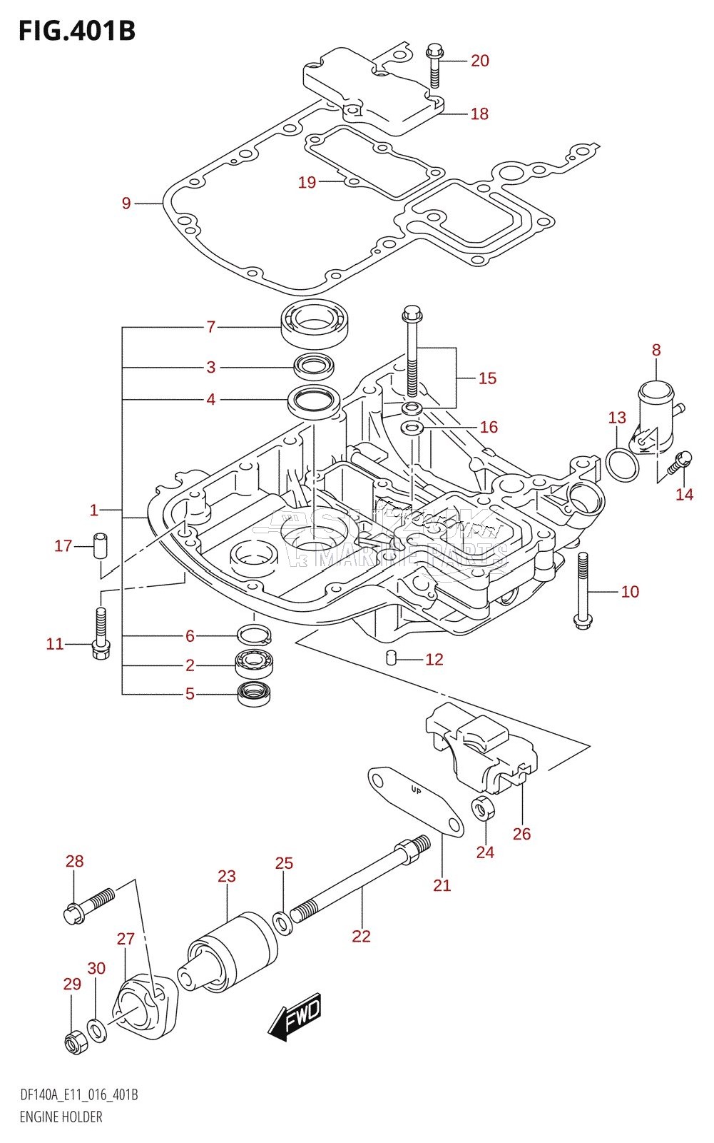 ENGINE HOLDER (DF115AT:E11)