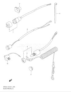 01501F-861001- (1998) 15hp - (DF15(A,AR)S W) DF15(A,A)S W drawing ELECTRICAL (1)