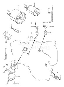 DT225 From 22501-581001 ()  1995 drawing SENSOR & METER (DT200EPI /​ 150EPI /​ 225)(*)